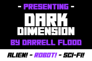 Dark Dimension: The Ultimate Display Font for Sci-Fi Branding
