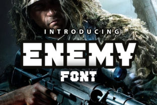 Enemy Font for Editorial Design