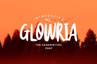 Glowria: A Modern Display Font for Happy Editorial Designs