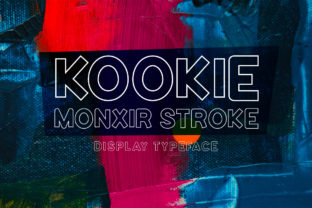 Kookie Monxir Stroke Font