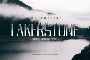 Lakestone Font: Modern Serif with Futuristic Display