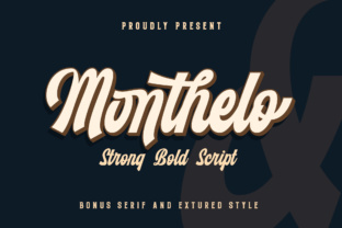 Monthelo: A Bold Script Font for Editorial Impact