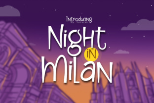 Night in Milan: A Striking Display Font for Editorial Design