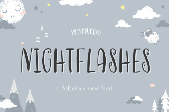 Nightflashes: A Dreamy Display Font for Editorial Design