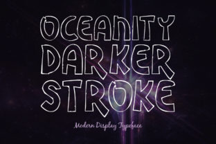 Oceanity Darker Stroke Font