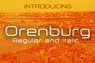 Orenburg Font for Creative Makers