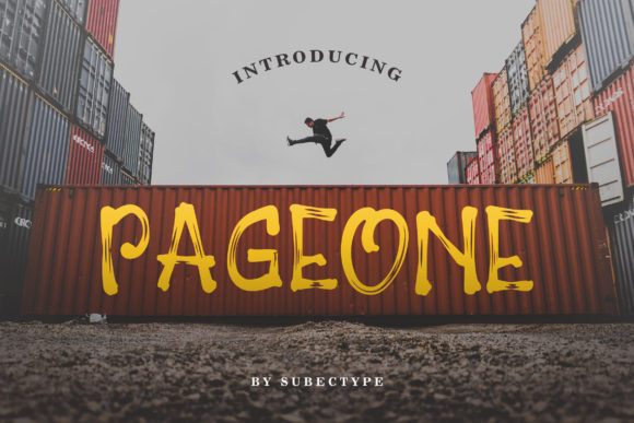 Pageone: A Bold Font for Dynamic Campaigns