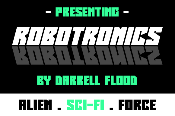 Robotronics: A Futuristic Font for Bold Branding