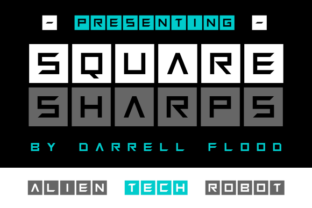 Squaresharps: A Futuristic Display Font for Modern Brands